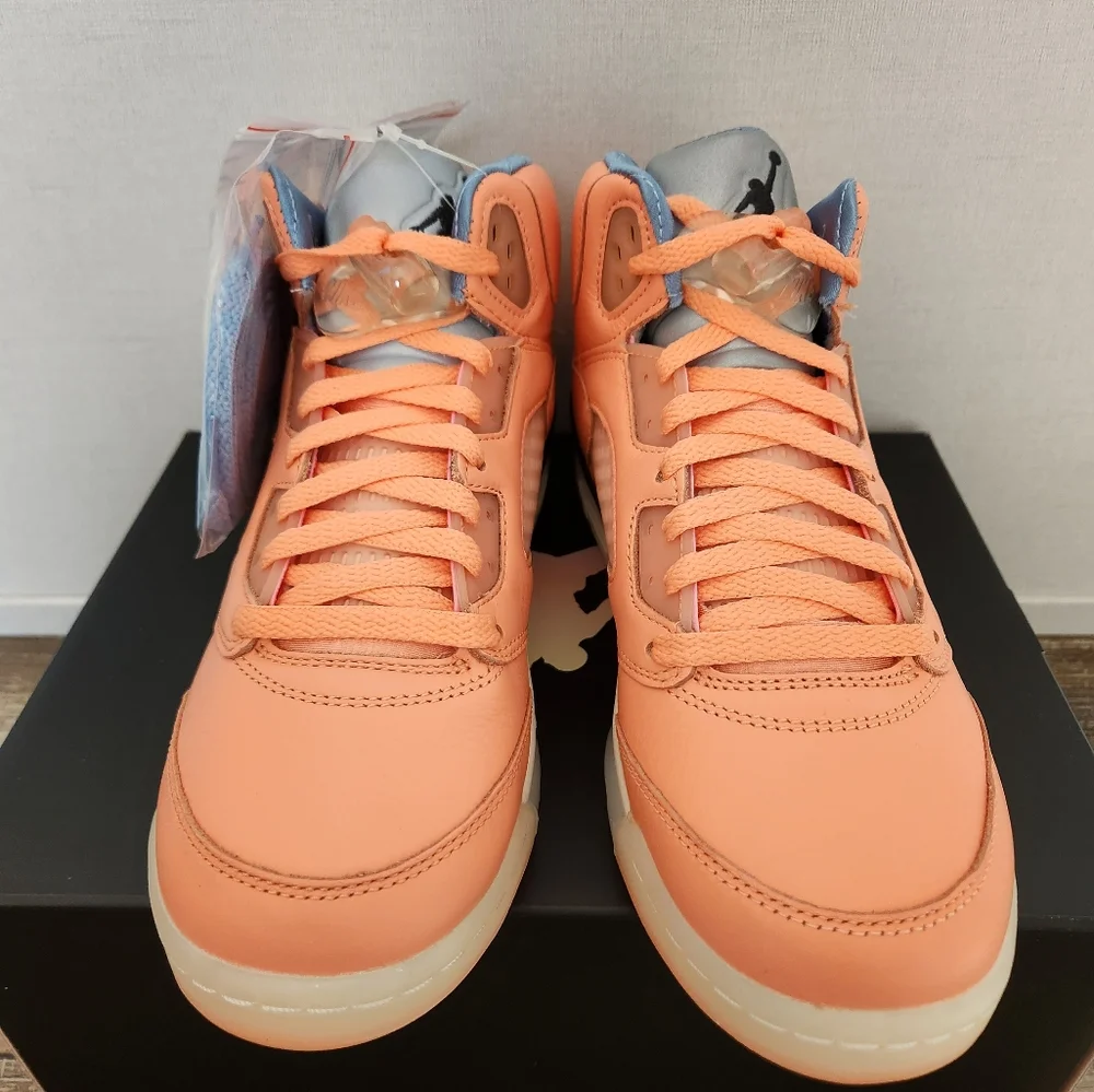 Air Jordan 5 x DJ Khaled We The Best Crimson Bliss DV4982-641 GS 7Y Women's 8.5 - Picture 4 of 5